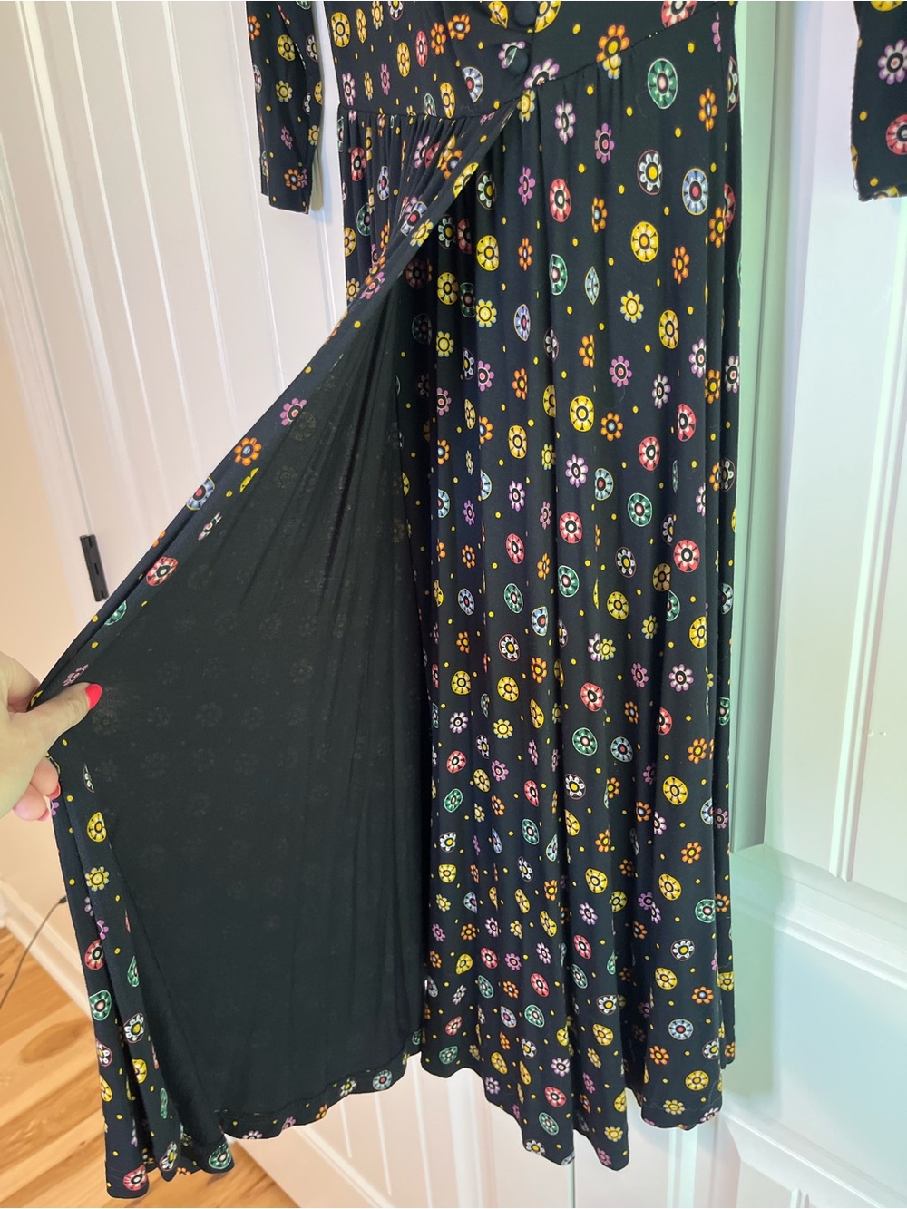 Anthropologie Maeve Archival Floral Dress Size Medium Swing Twee Work Office - Picture 7 of 9